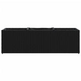 Garden Planters with 3 Pots 2 pcs Black 105x30x32 cm Poly Rattan