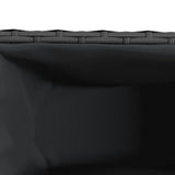 Garden Planters with 3 Pots 2 pcs Black 105x30x32 cm Poly Rattan