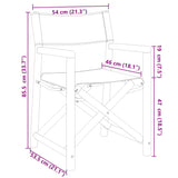 6 Piece Folding Garden Chairs Fabric