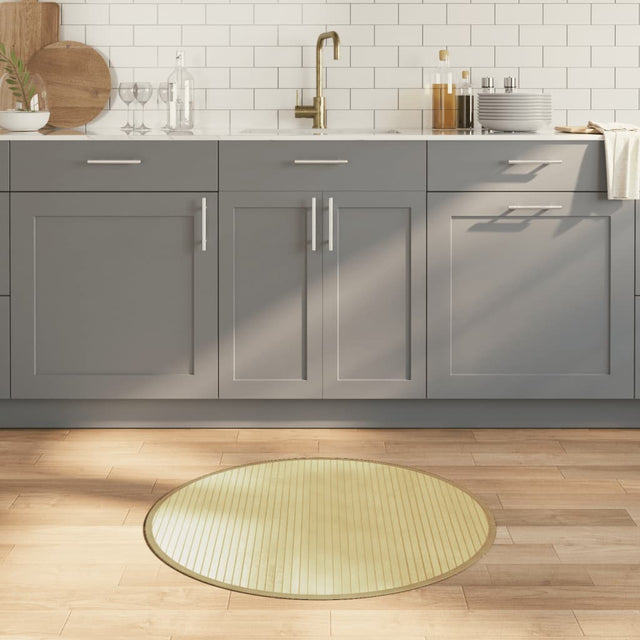 Rug Round Bamboo