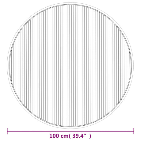 Rug Round Bamboo