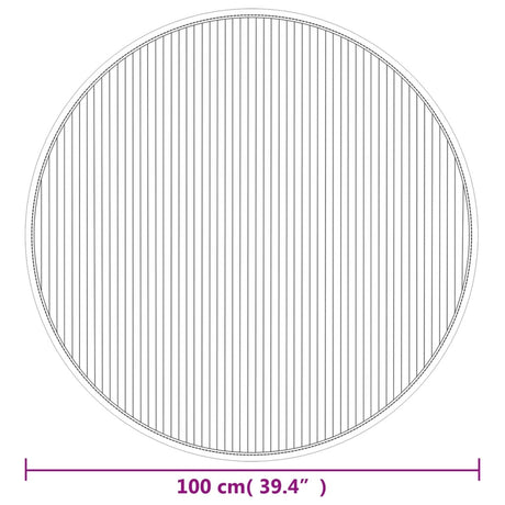 Rug Round Bamboo