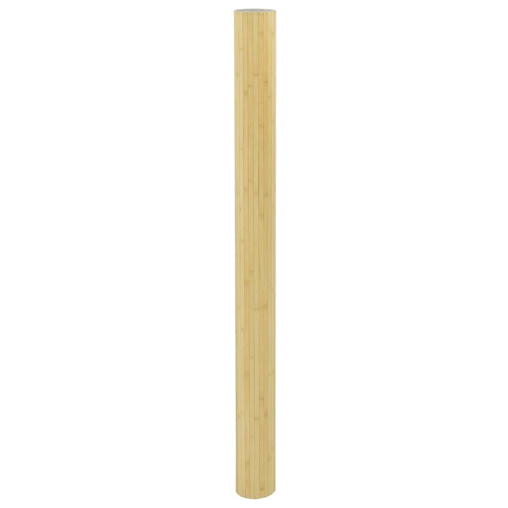 Room Divider Light Natural 165x400 cm Bamboo