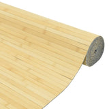 Room Divider Light Natural 165x400 cm Bamboo