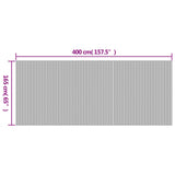 Room Divider Light Natural 165x400 cm Bamboo