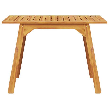 Garden Dining Table 110X56X75 Cm Solid Wood Acacia