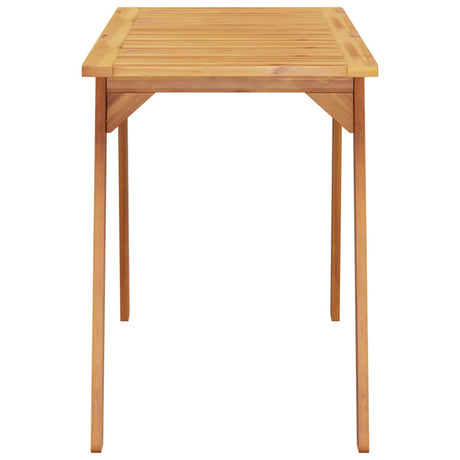 Garden Dining Table 110X56X75 Cm Solid Wood Acacia