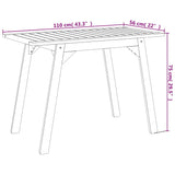 3 Piece Garden Dining Set Solid Wood Acacia