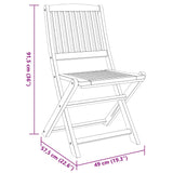 3 Piece Garden Dining Set Solid Wood Acacia