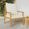 Garden Sofa 2Pcs With Cushion Solid Wood Acacia