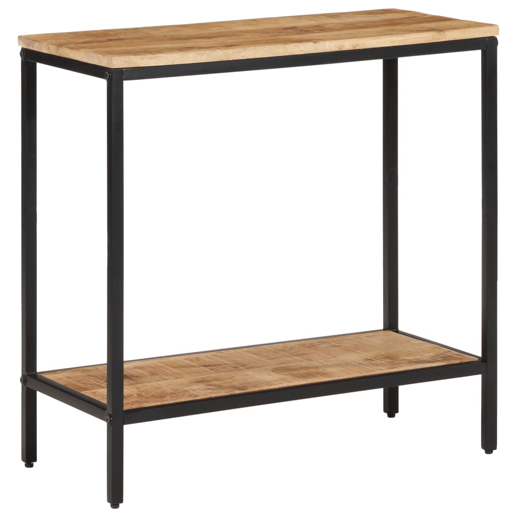 Console Table 70x35x70 cm Solid Rough Wood Mango