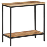 Console Table 70x35x70 cm Solid Rough Wood Mango