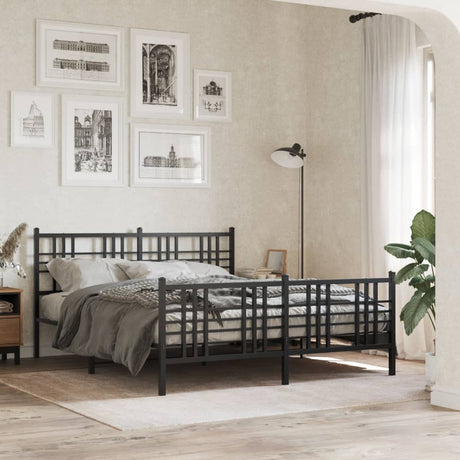 Metal Bed Frame Without Mattress 80X200Cm