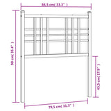 Metal Headboard 80Cm