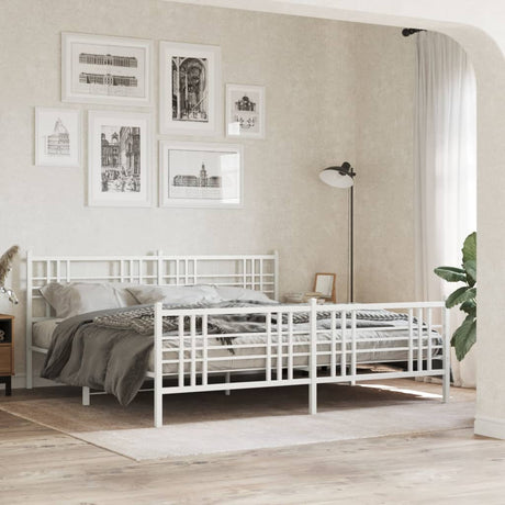 Metal Bed Frame Without Mattress 80X200Cm