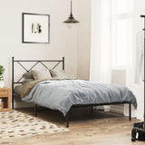 Metal Bed Frame Without Mattress With Footboard 75X190Cm