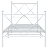 Metal Bed Frame Without Mattress With Footboard 75X190Cm