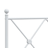 Metal Bed Frame Without Mattress With Footboard 75X190Cm