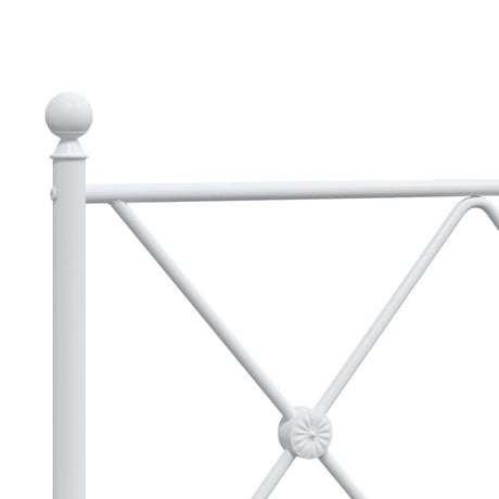 Metal Bed Frame Without Mattress With Footboard 75X190Cm