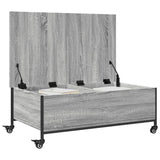 Coffee Table With Wheels 91X55X34 Cm Engineered Wood