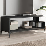 Tv Cabinet 102X40X41 Cm Engineered Wood And Powder-Coated Steel