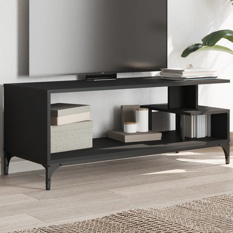 Tv Cabinet 102X40X41 Cm Engineered Wood And Powder-Coated Steel