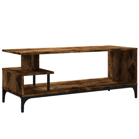 Tv Cabinet 102X40X41 Cm Engineered Wood And Powder-Coated Steel