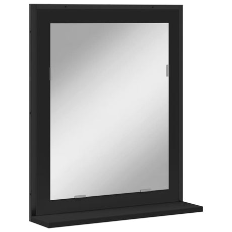Bathroom Mirror With Shelf 50X12X60 Cm Engineered Wood