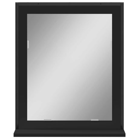 Bathroom Mirror With Shelf 50X12X60 Cm Engineered Wood