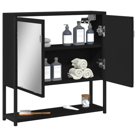 Bathroom Mirror Cabinet 60X16X60 Cm Engineered Wood