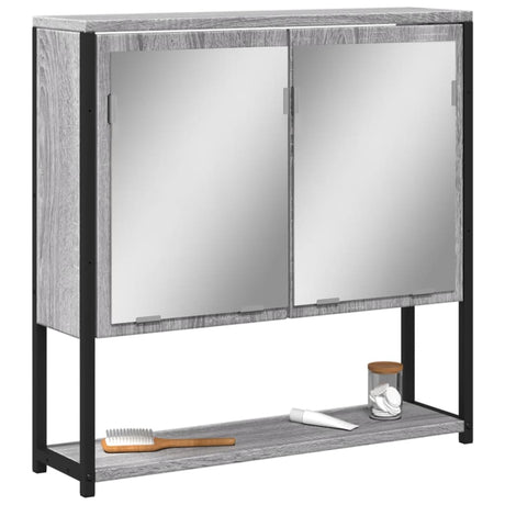 Bathroom Mirror Cabinet 60X16X60 Cm Engineered Wood
