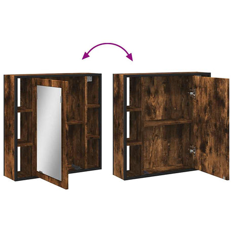 Bathroom Mirror Cabinet 60X16X60 Cm Engineered Wood
