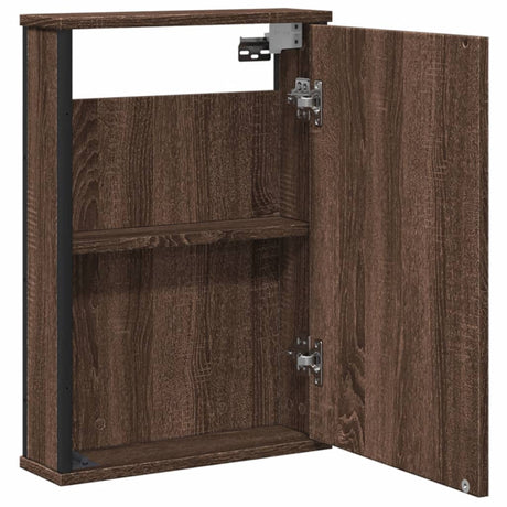 Bathroom Mirror Cabinet 42X12X60 Cm Engineered Wood