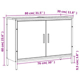 Bathroom Sink Cabinet Grey Sonoma 80x30x60 cm Engineered Wood