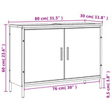 Bathroom Sink Cabinet Brown Oak 80x30x60 cm Engineered Wood