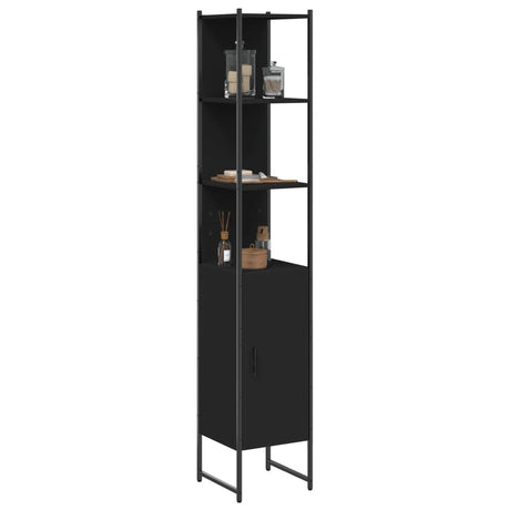 Bathroom Cabinet 33X33X185.5 Cm Engineered Wood