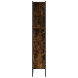 Bathroom Cabinet Smoked Oak 33x33x185.5 cm Engineered Wood