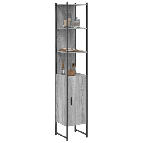 Bathroom Cabinet 33X33X185.5 Cm Engineered Wood