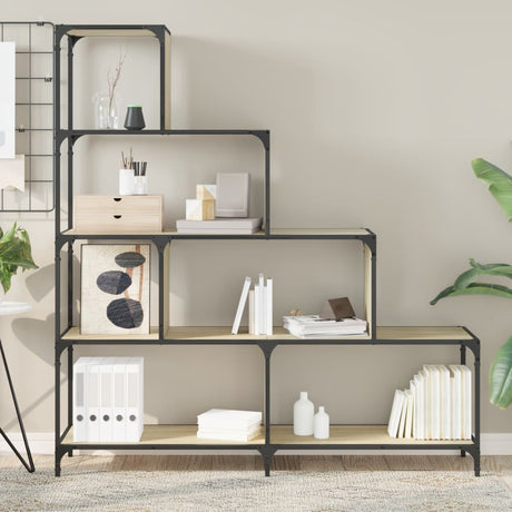 Bookcase 4-Stair 139X33.5X149 Cm Engineered Wood