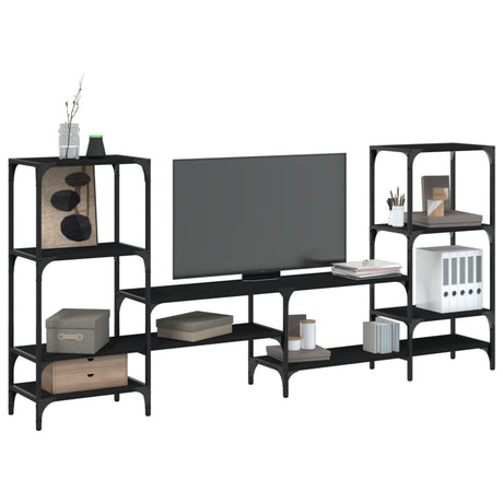 Tv Cabinet 206.5X28.5X95 Cm Engineered Wood