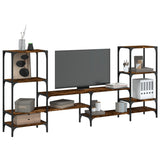 Tv Cabinet 206.5X28.5X95 Cm Engineered Wood
