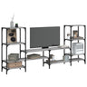Tv Cabinet 206.5X28.5X95 Cm Engineered Wood