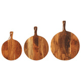 Chopping Board 3Pcs Solid Wood Acacia