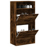 Shoe Cabinet With 2 Flip-Drawers 80X34X116 Cm