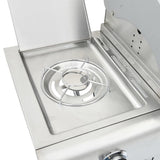Gas Bbq Grill With Silver Stainless Steel