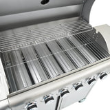 Gas Bbq Grill With Silver Stainless Steel
