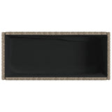 Garden Planter With Shelf Poly Rattan