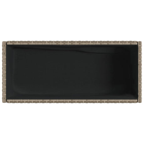 Garden Planter With Shelf Poly Rattan