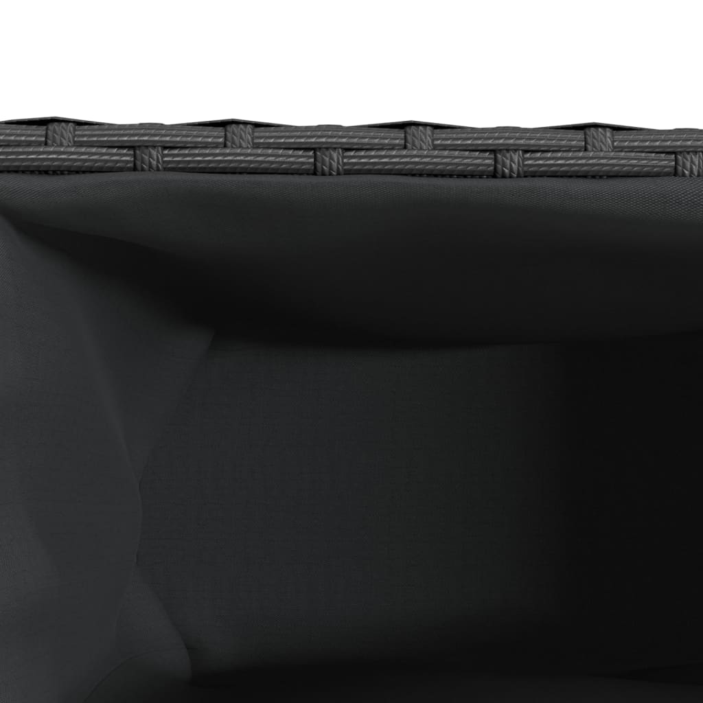 Garden Planter With Wheels And 3 Pots Poly Rattan