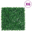   Artificial Shrub Leaf Fence 6 Pcs Green